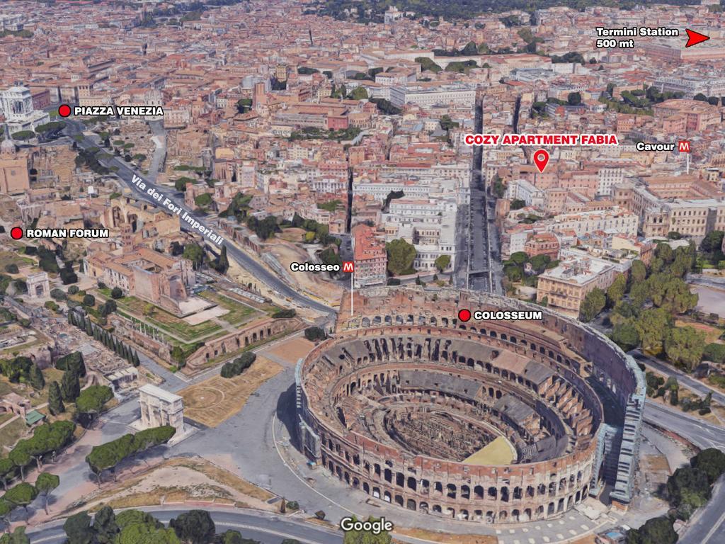 Cozy Apartment Fabia 300 Mt From Colosseum Exterior foto